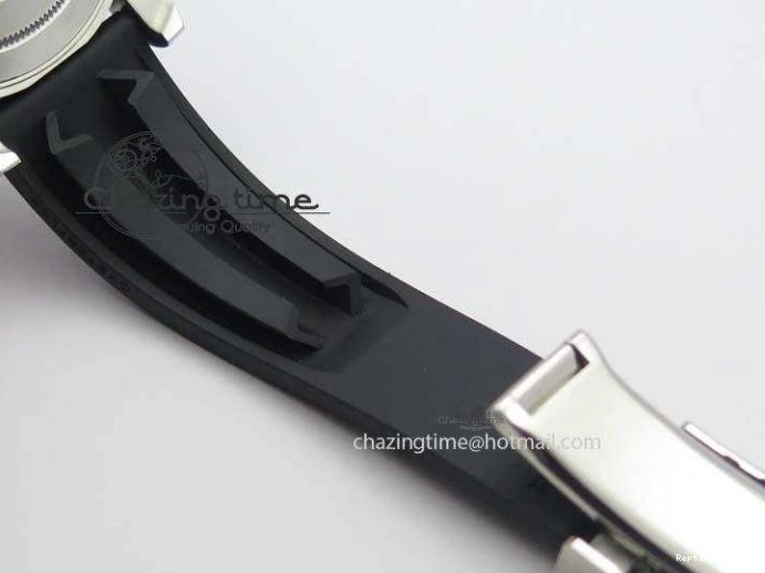 0418 ModernLook Yacht-Master 116655 SS JF Best Edition Ceramic Bezel On Rubber Strap SA 3850